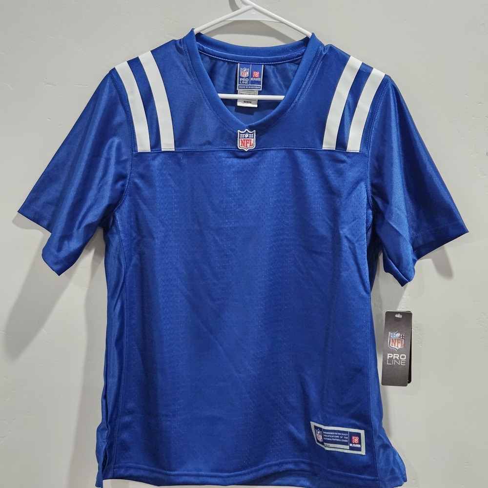 NEW‎ Indianapolis Colts Pro Line Women's Medium Jersey Blue Blank